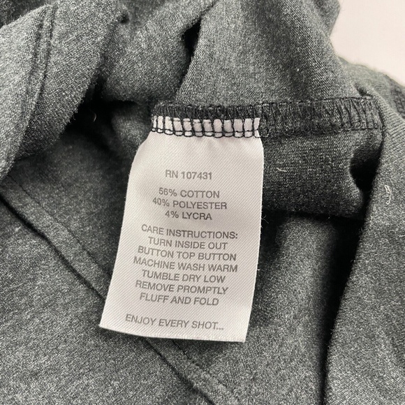 Linksoul Golf Mens Size XL Long Sleeve Button Down Hybrid Stretch Shirt Charcoal - Picture 5 of 6